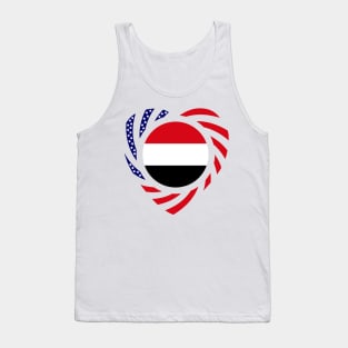 Yemeni American Multinational Patriot Flag (Heart) Tank Top